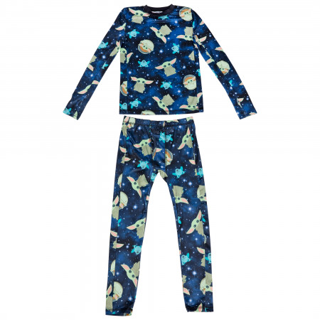 Star Wars The Mandalorian The Child Grogu All Over Youth 2-Piece Pajama Set